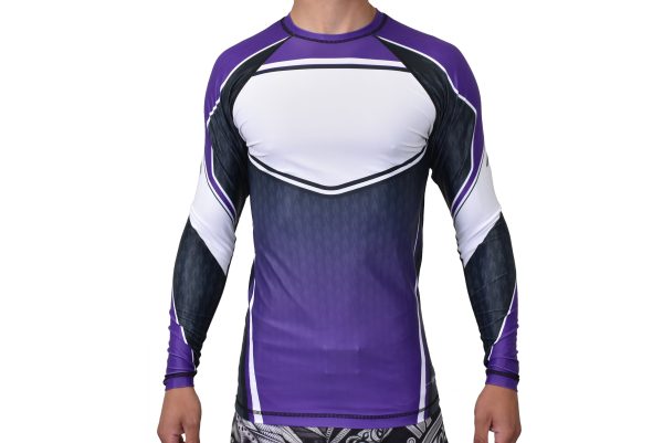 Rodrigo Gracie Jiu-Jitsu Academy Ranked Long Sleeve Rash Guards #1373 Sale - Image 4