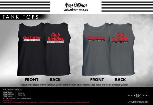 Gears MMA Academy Tank Tops #1381 A Fashion