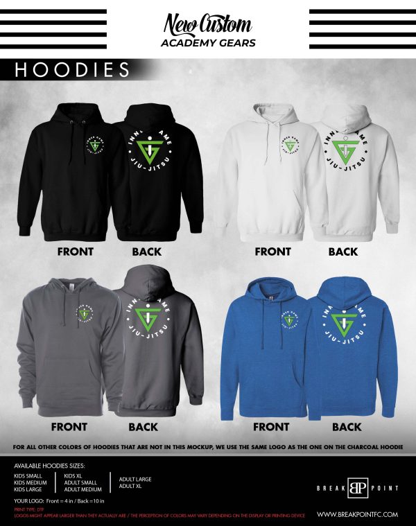 Inner Game BJJ Academy Sweater Hoodie #1367 A Cheap