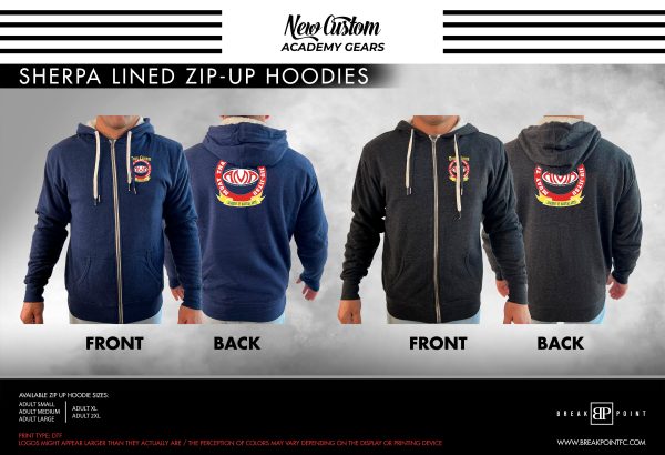 Team Coleman Academy Sherpa Lined Zip-Up Hoodie #1301 A Discount