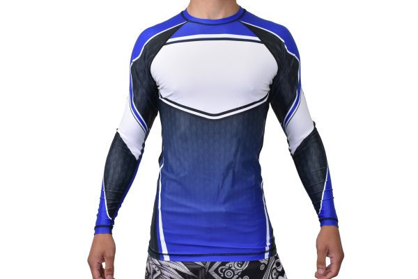 Rodrigo Gracie Jiu-Jitsu Academy Ranked Long Sleeve Rash Guards #1373 Sale - Image 5