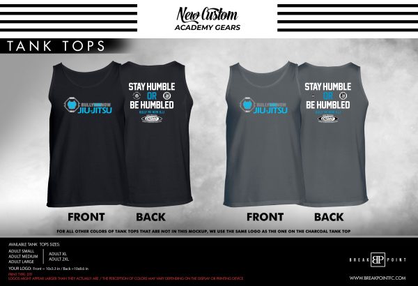 Bully Me Now Academy Tank Tops #524 B Sale