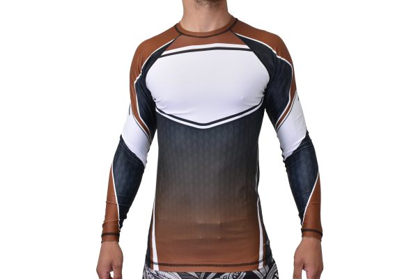 Rodrigo Gracie Jiu-Jitsu Academy Ranked Long Sleeve Rash Guards #1373 Sale - Image 3