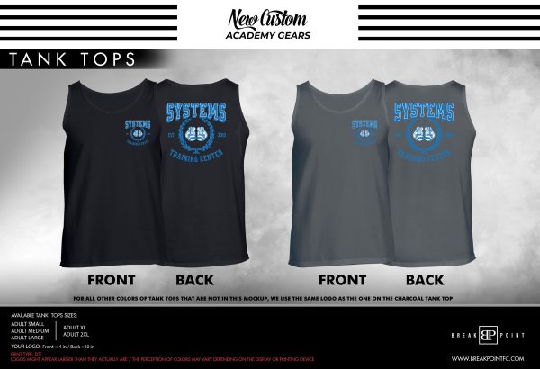Systems Training Center Academy Tank Tops #1365 A Online Sale