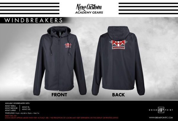 K.O.R. Training Center Academy Windbreaker #1361 A Discount