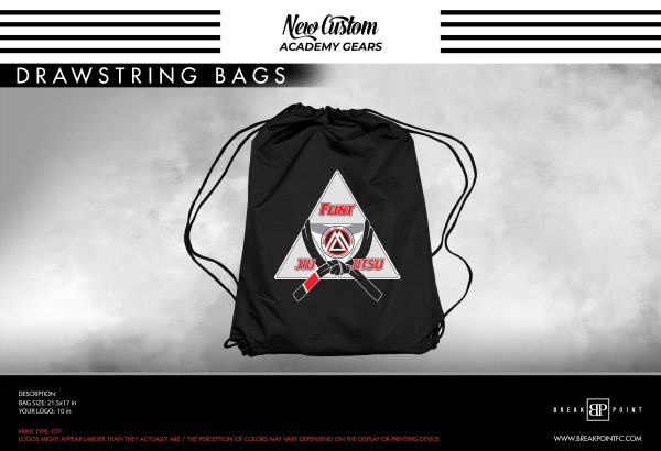 Flint Jiu Jitsu Academy Drawstring Bags #1371 on Sale