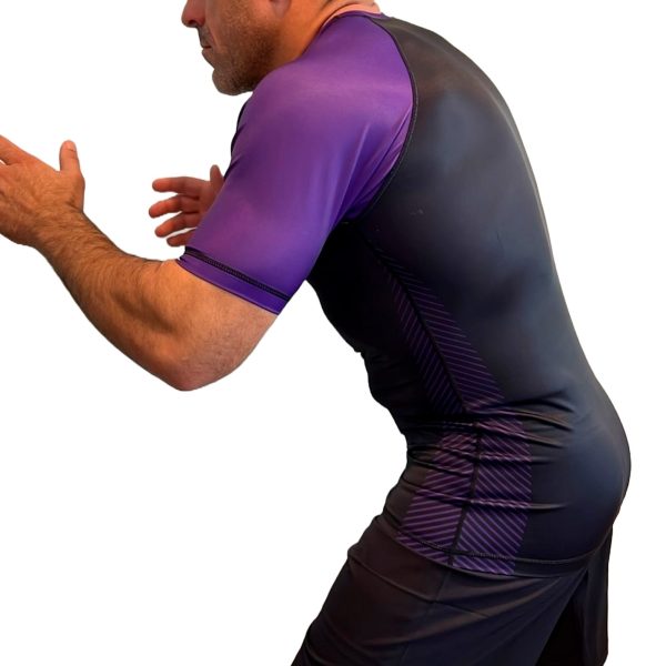 New Breed All Black Ranked Short Sleeve Rash Guards #8009 Online Sale - Image 5