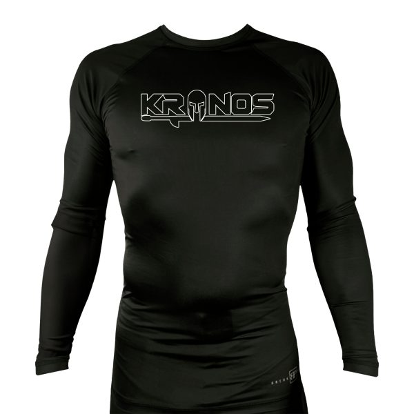 Kronos All Black Custom Rash Guards Long Sleeve #8002 Cheap - Image 2