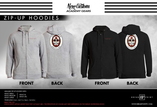 Journeyman Grappling Academy Zip-Up Hoodies #1071 D Online