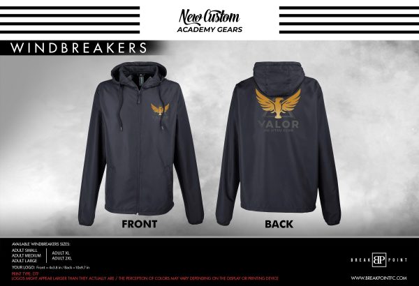 Valor JJ Academy Windbreaker #1336 B Online Sale
