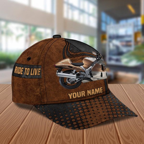 Motorcycle Personalized Classic Cap, Personalized Gift for Motorcycle Lovers, Motorcycle Riders - CP143PS05 Online Hot Sale - Image 3